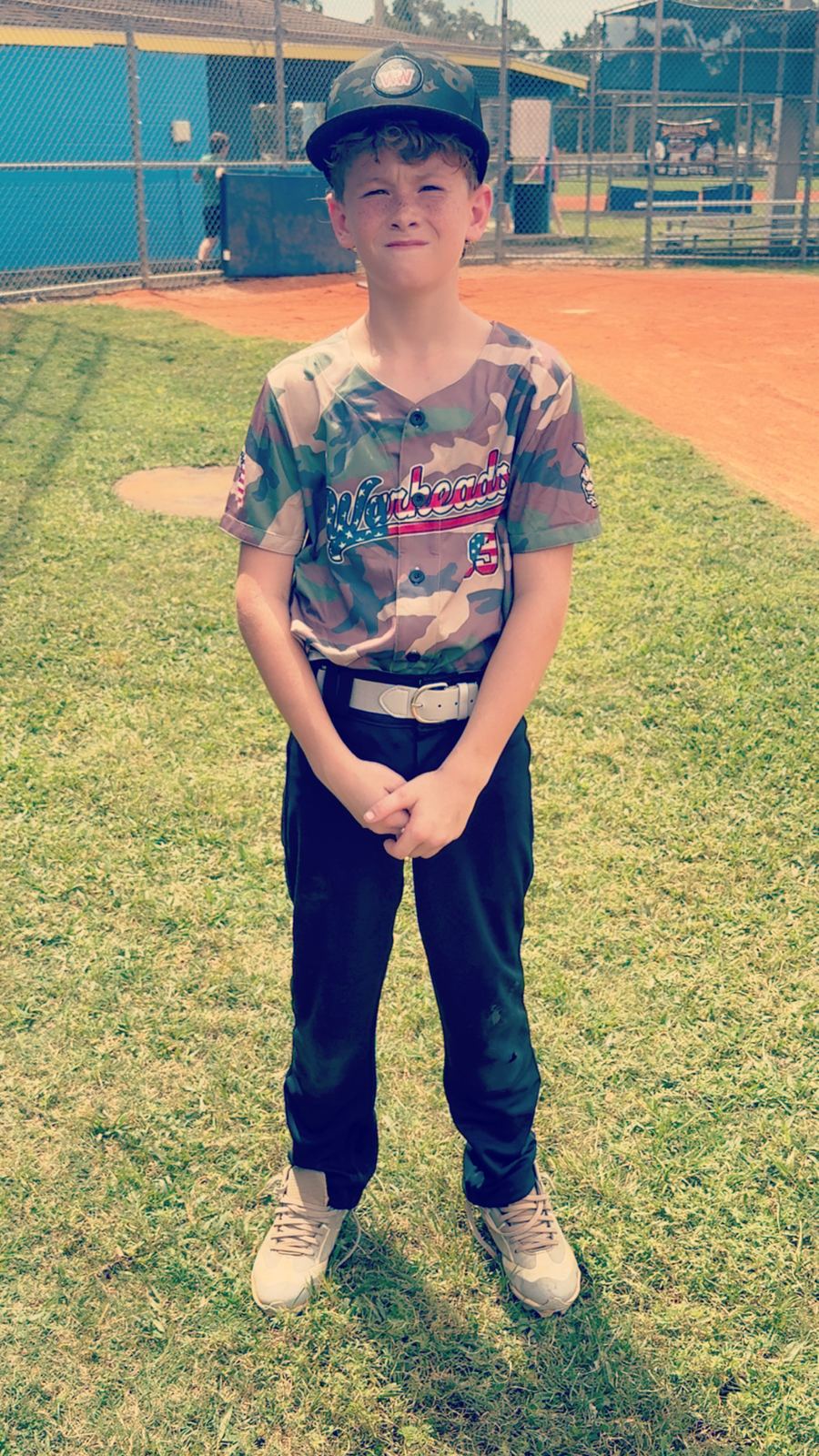 Wildwood Warheads player on the field
