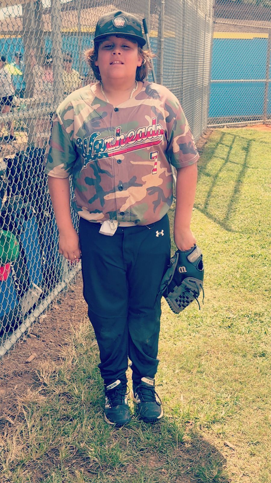 Wildwood Warheads player on the field