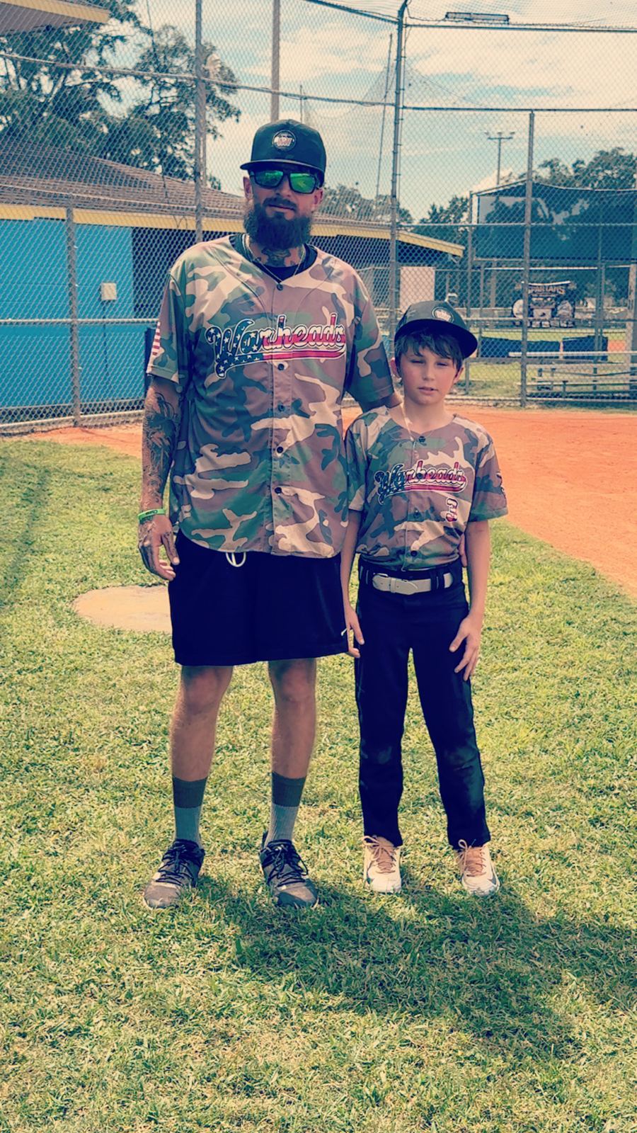 Wildwood Warheads player with coach